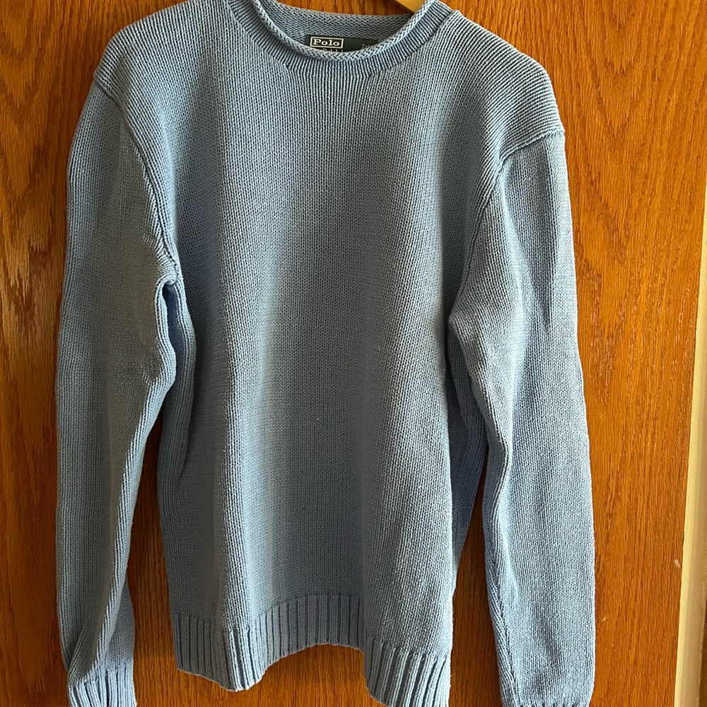 Polo Ralph Lauren Men's Light Blue Rollneck Sweater